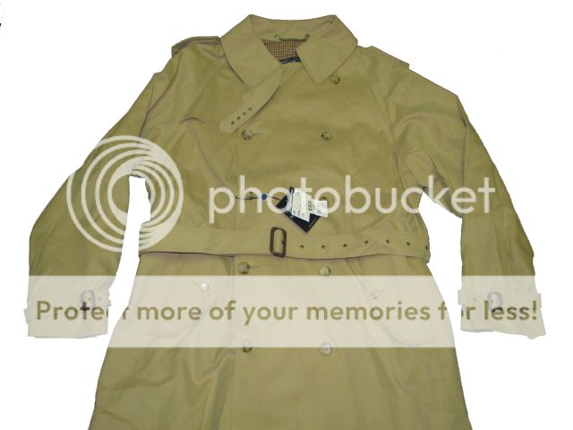 1,095 NWT POLO RALPH LAUREN MENS MADE IN ITALY KHAKI TRENCH COAT 